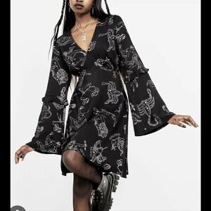 Disturbia Black and White Printed Dress